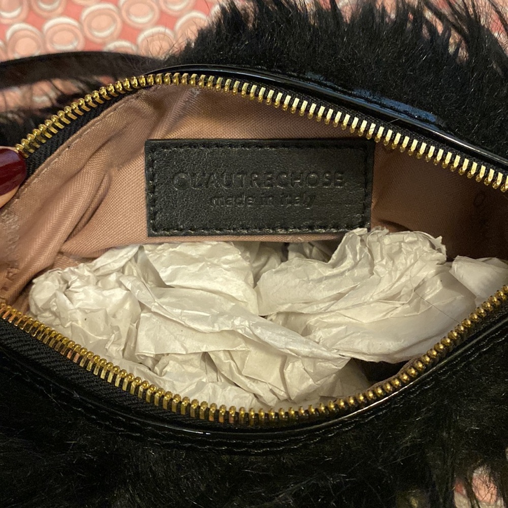O’Lautre Chose Furry Evening Bag - Picture 2 of 3